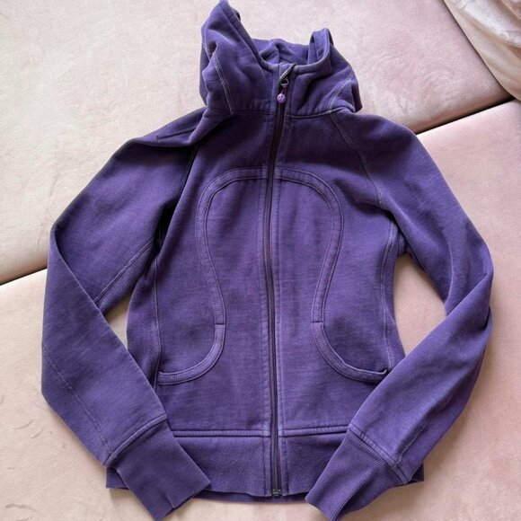 Y2K Purple Plum LuluLemon Zip-Up Sweater - Picture 1 of 6